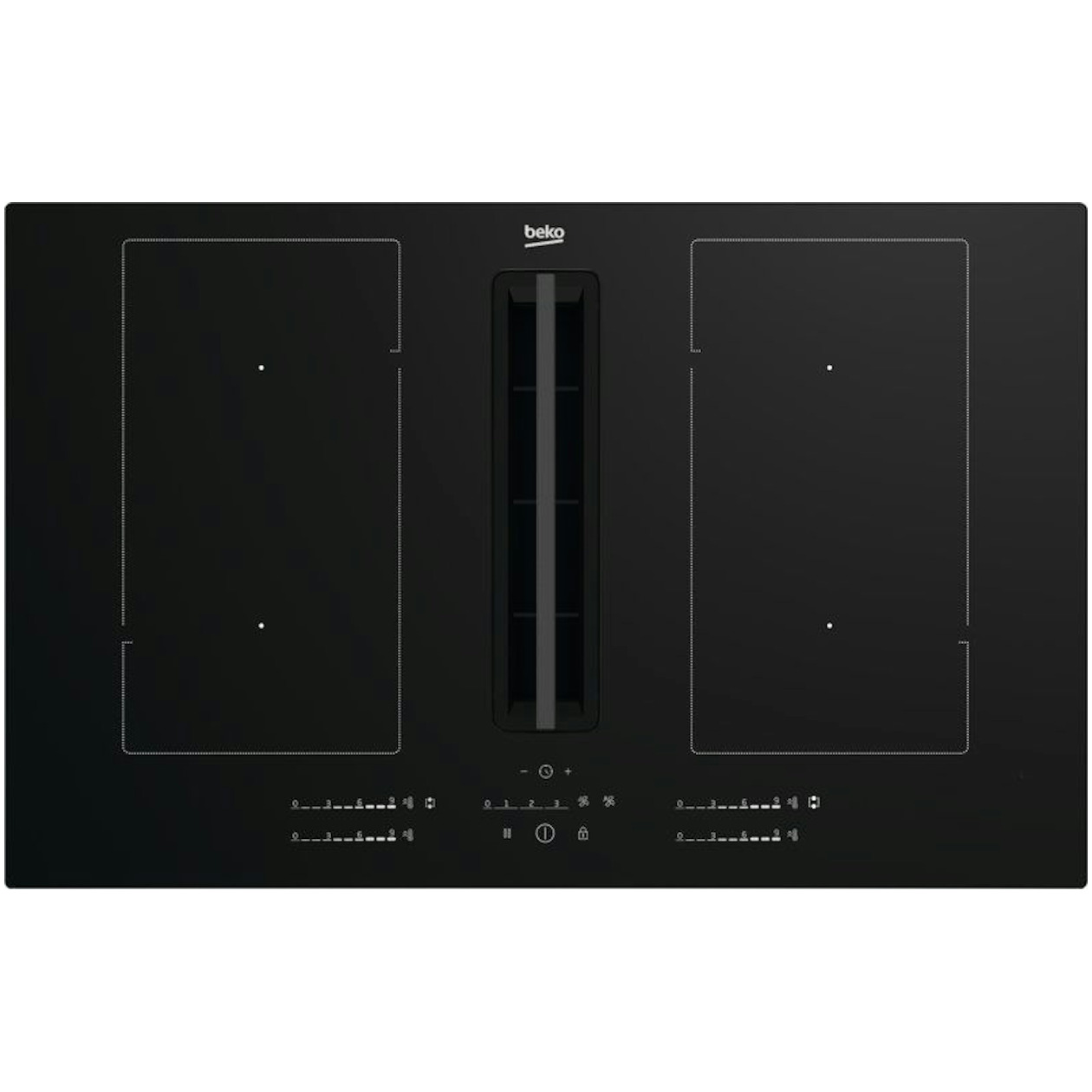 Beko HIXI84700UP Selective Line Inductie kookplaat Zwart afbeelding