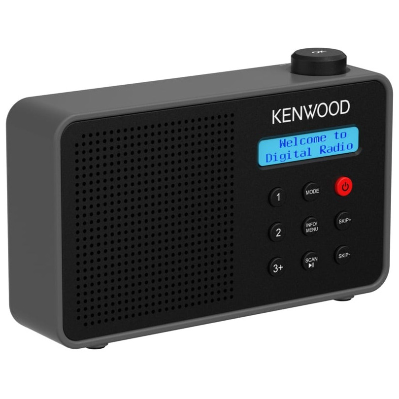 Kenwood CRM25DABB DAB radio Zwart