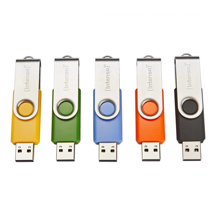 Intenso Basic Line 32GB (USB 2.0) 5-pack USB-sticks Blauw