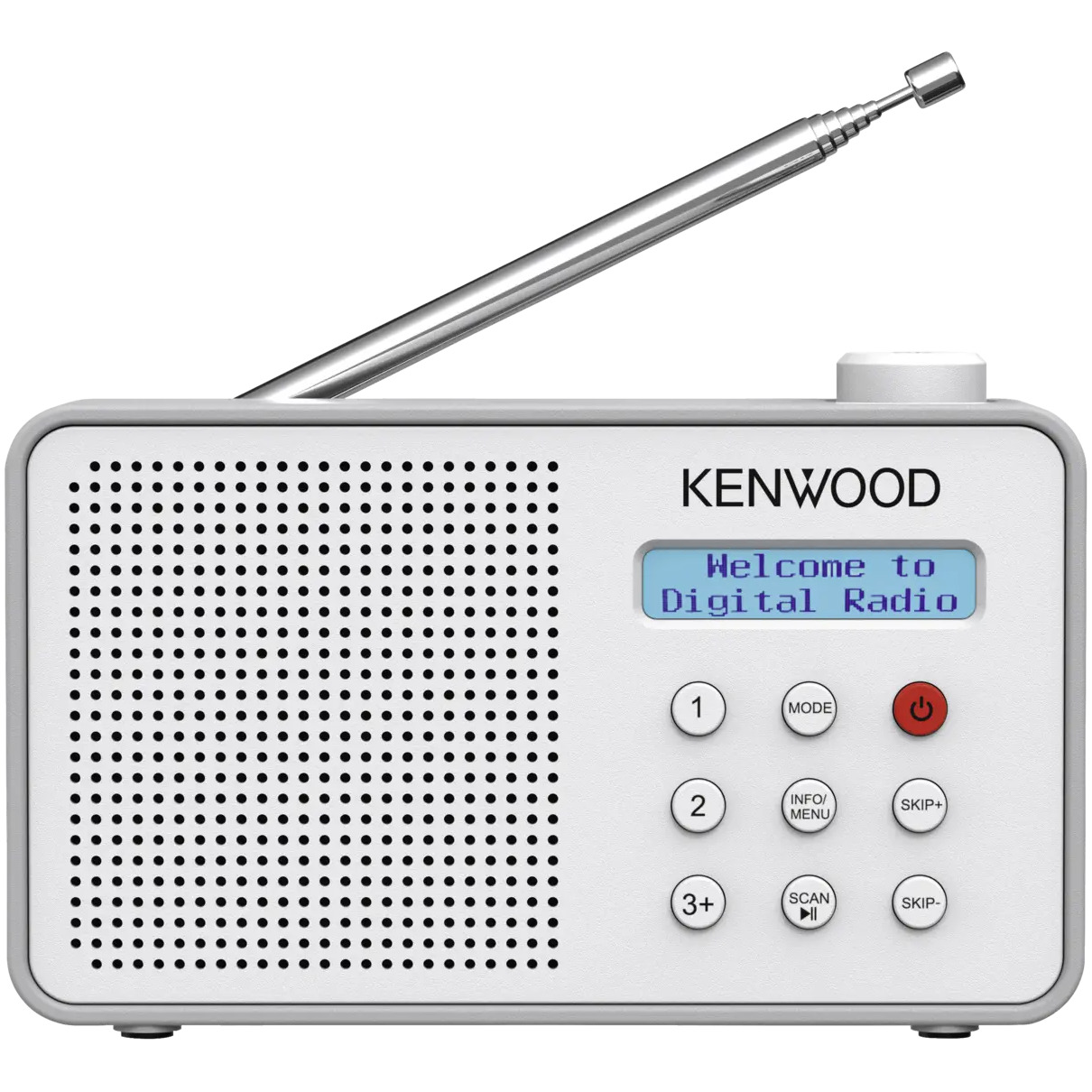 Kenwood CRM25DABW DAB radio Wit