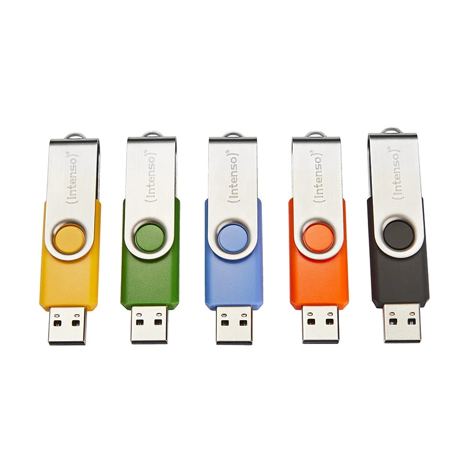 Intenso Basic Line 16GB (USB 2.0) 5-pack USB-sticks Blauw