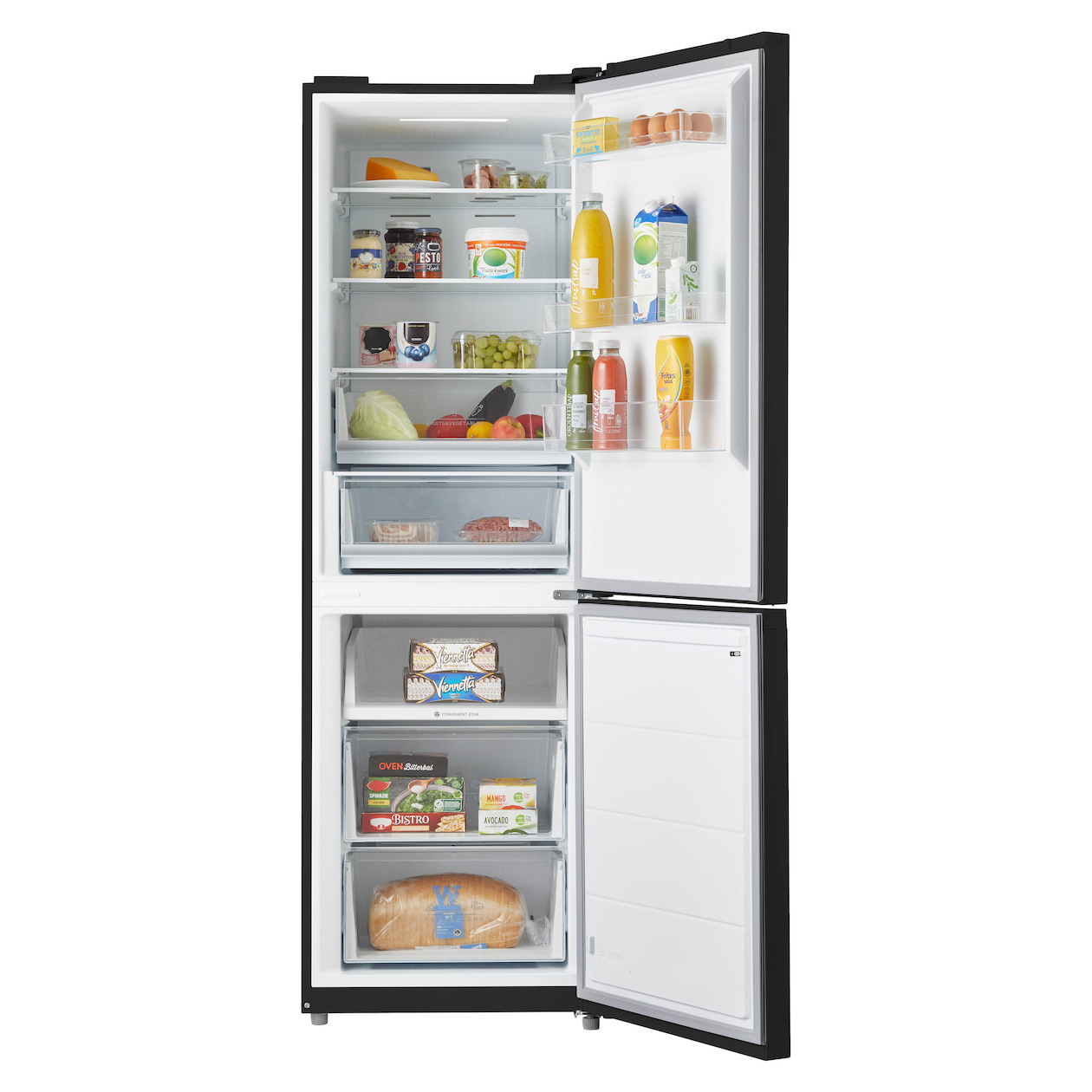 Inventum KV1850B Koel-vriescombinatie Zwart afbeelding