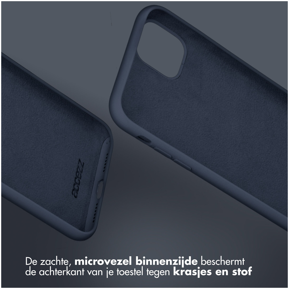 Accezz Liquid Silicone Backcover voor Samsung Galaxy S25 Plus Telefoonhoesje Blauw