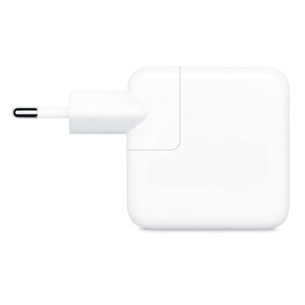 Apple Lichtnetadapter van 35 W met twee USB-C-poorten Oplader Wit, foto 2