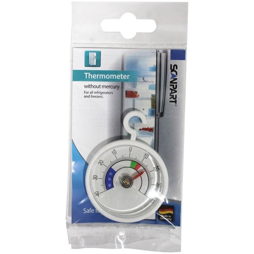 Scanpart koelkast & diepvries thermometer rond Koelkast accessoire Wit afbeelding