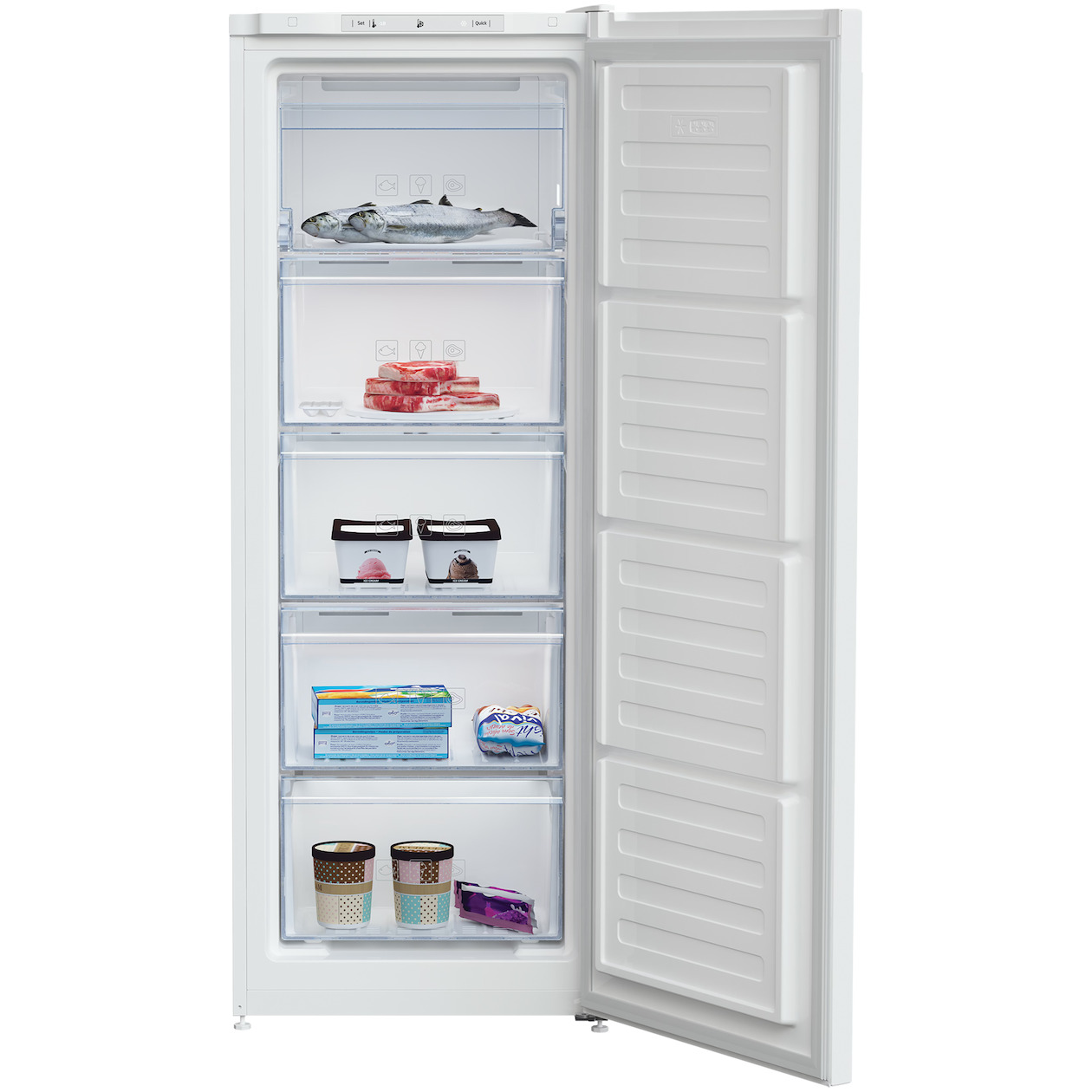 Beko RFNM200E40WN Vrieskast Wit, foto 2