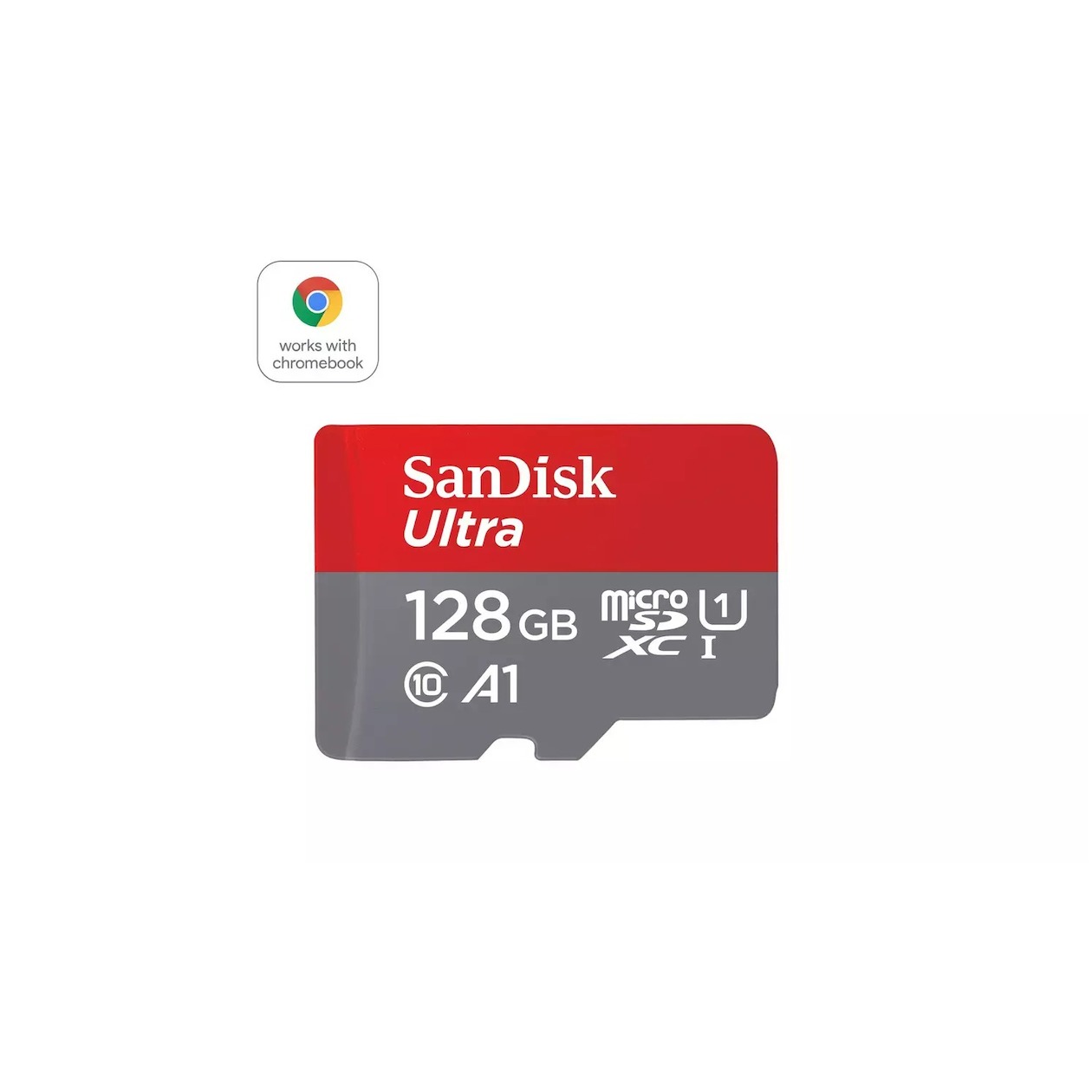 SanDisk MicroSDXC Ultra 128GB Class 10 140MB/s +SD-Adapter voor Chromebooks Micro SD-kaart afbeelding