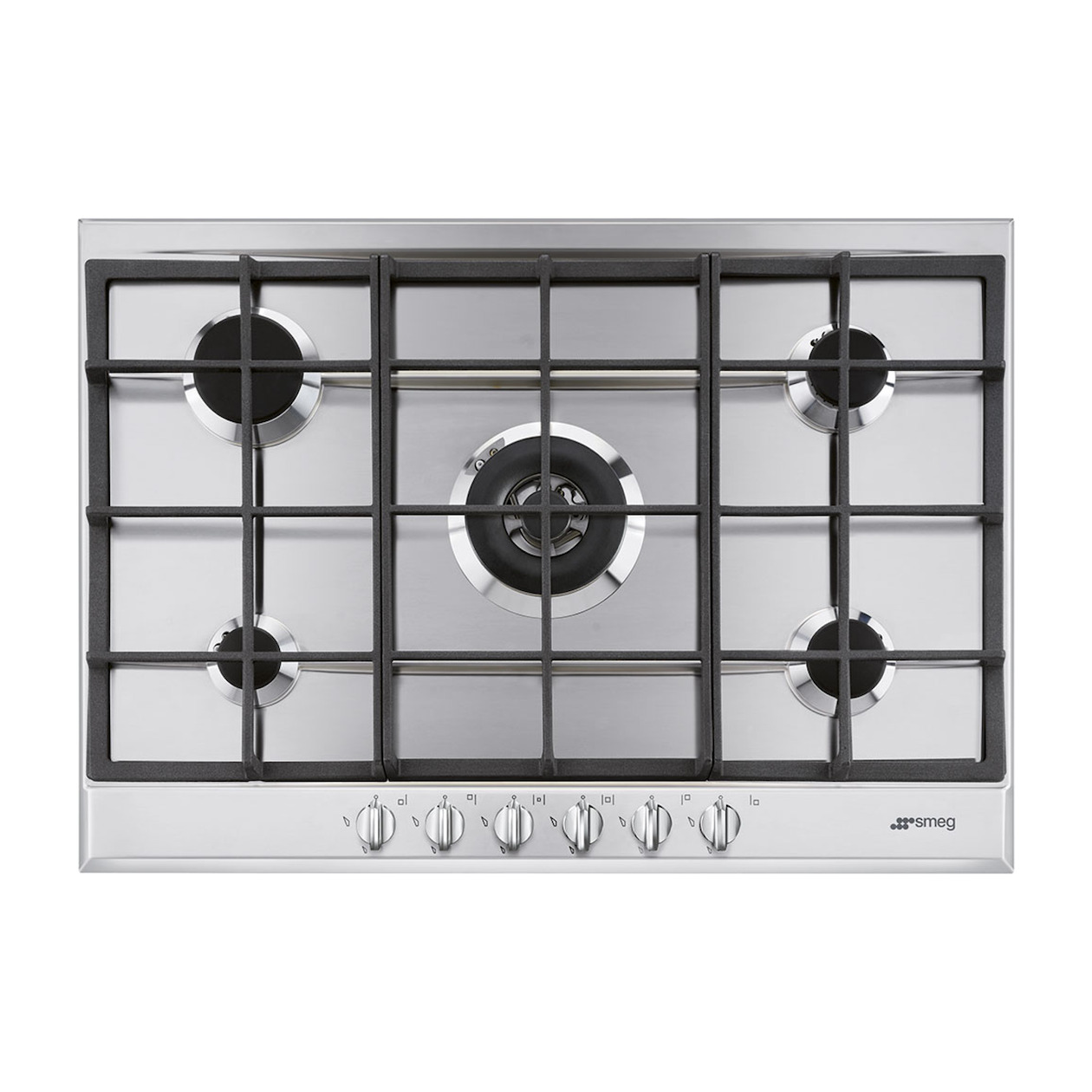Smeg P272XGHNLK Gas kookplaat Grijs