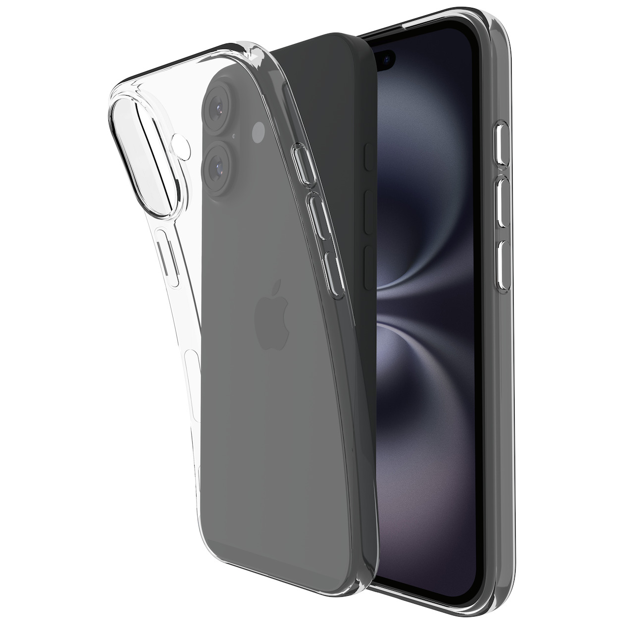 Just in Case Zero Soft TPU Case voor Apple iPhone 16 Plus Telefoonhoesje Transparant afbeelding