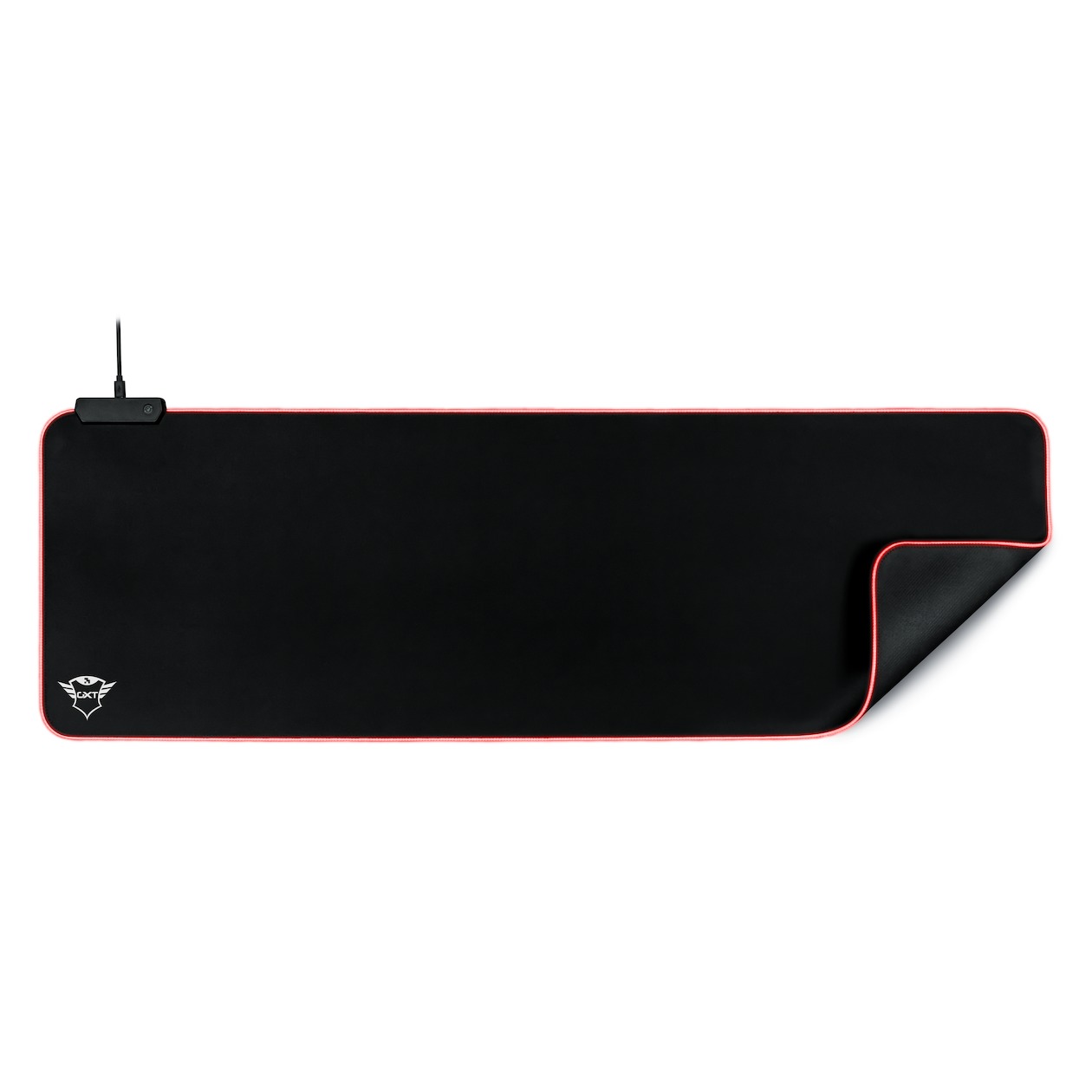 Trust GXT 764 Glide-Flex Muismat - Gaming - XXL - RGB - Illuminated Desktop accessoire Zwart afbeelding
