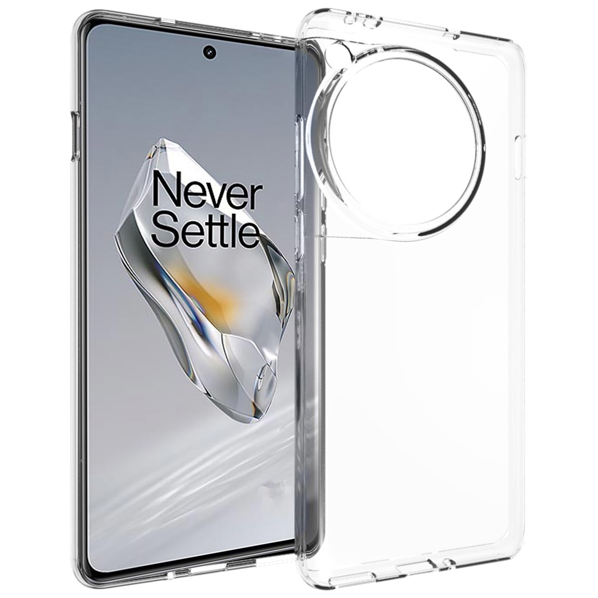 Accezz Clear Backcover OnePlus 12 Telefoonhoesje Transparant afbeelding