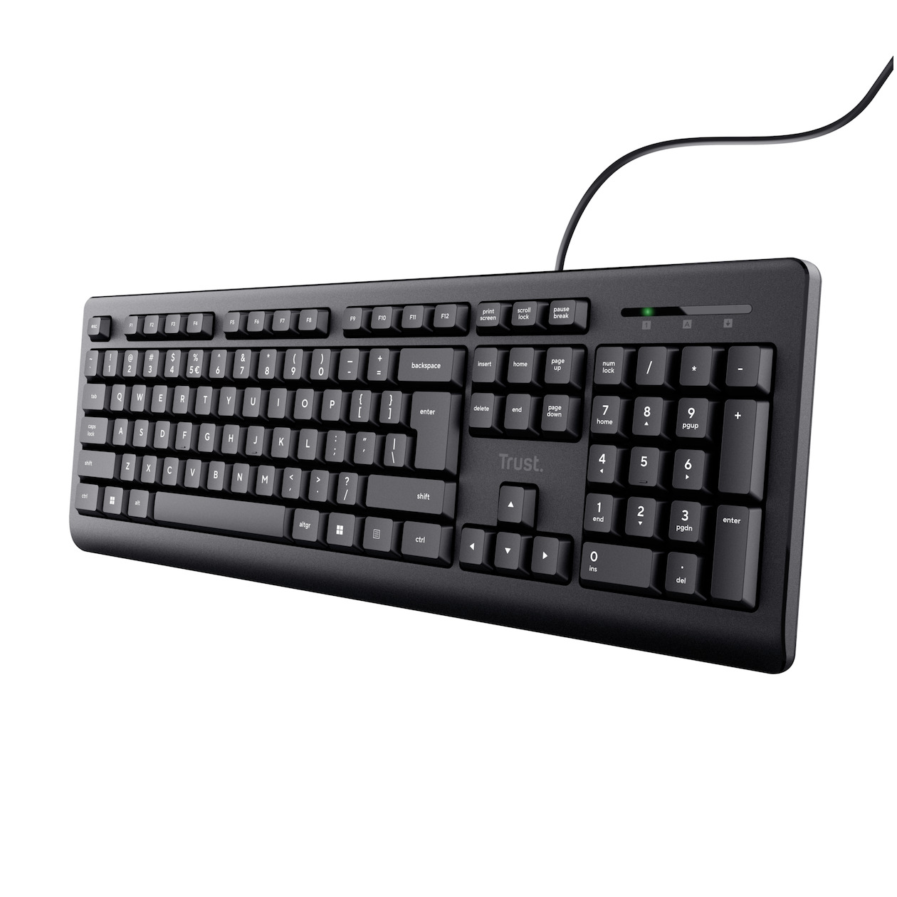 Trust BASICS KEYBOARD US Toetsenbord Zwart
