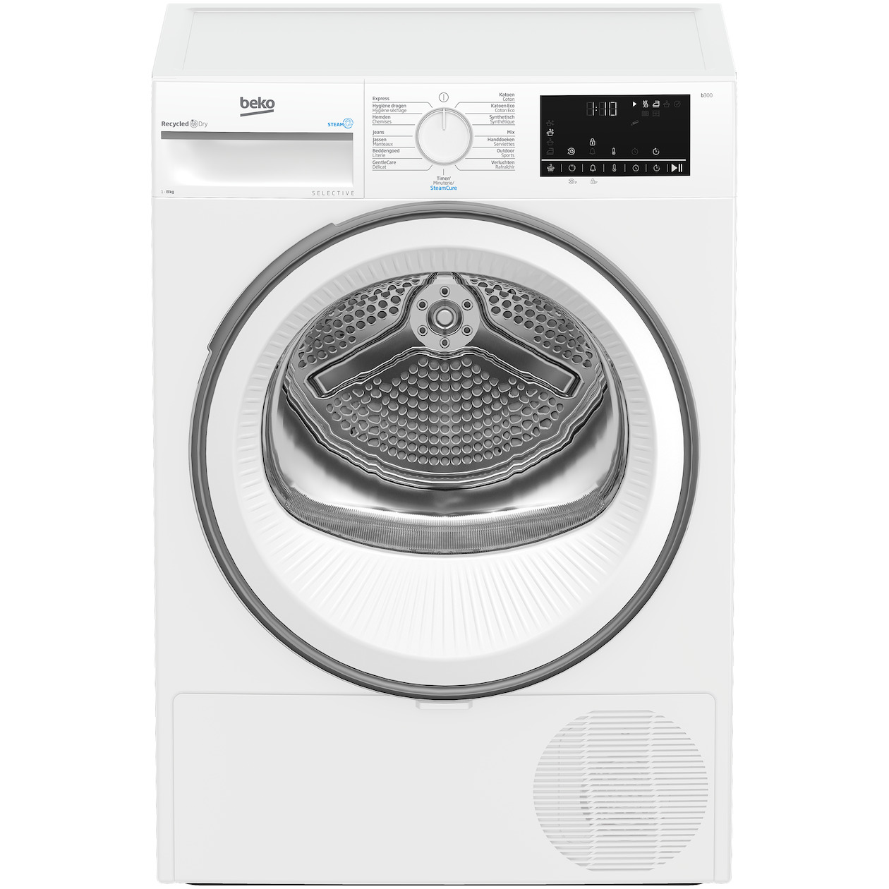 Beko B3T6823W2 SteamCure Selective Line Warmtepompdroger Wit afbeelding