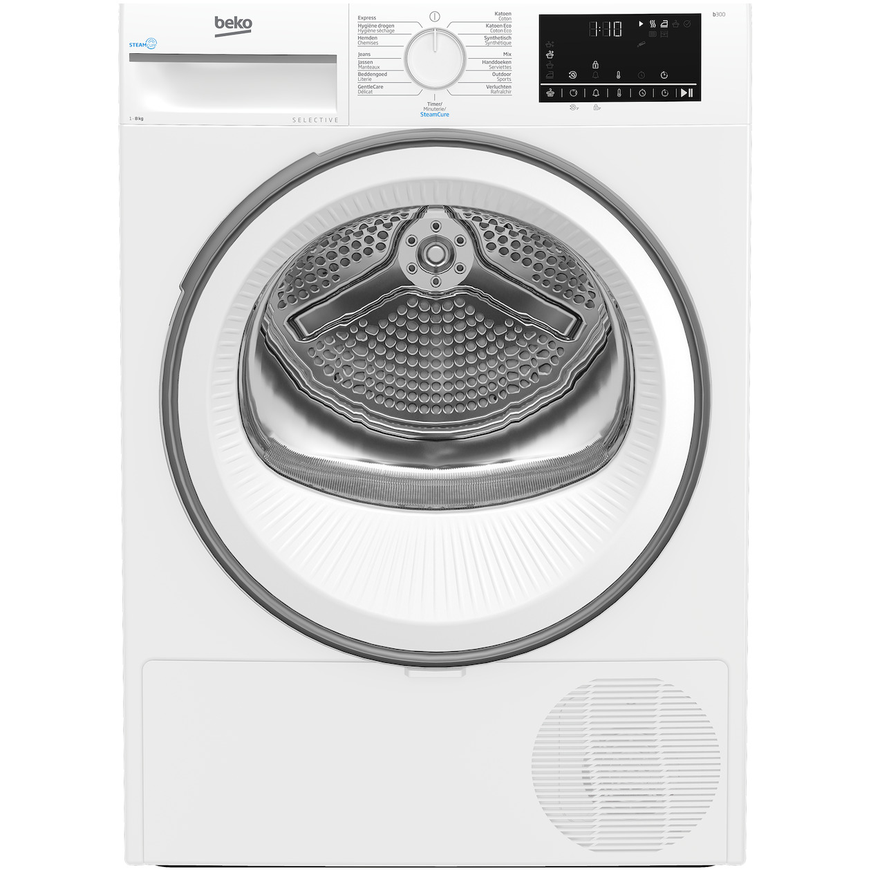 Beko B3T6823W2 SteamCure Selective Line Warmtepompdroger Wit
