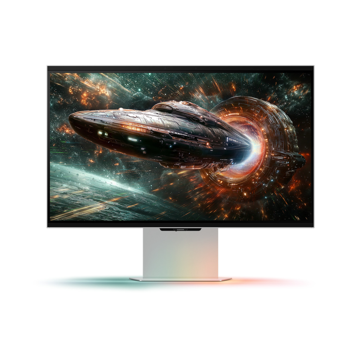 Samsung 27 Inch Odyssey 3D G90XF UHD 165Hz Gaming Monitor Zilver, foto 2