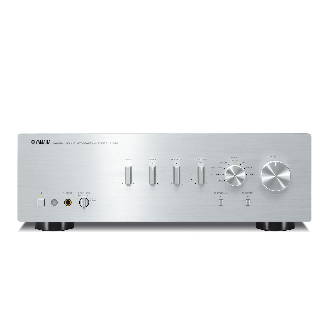 Yamaha AS-701 Versterker Zilver afbeelding
