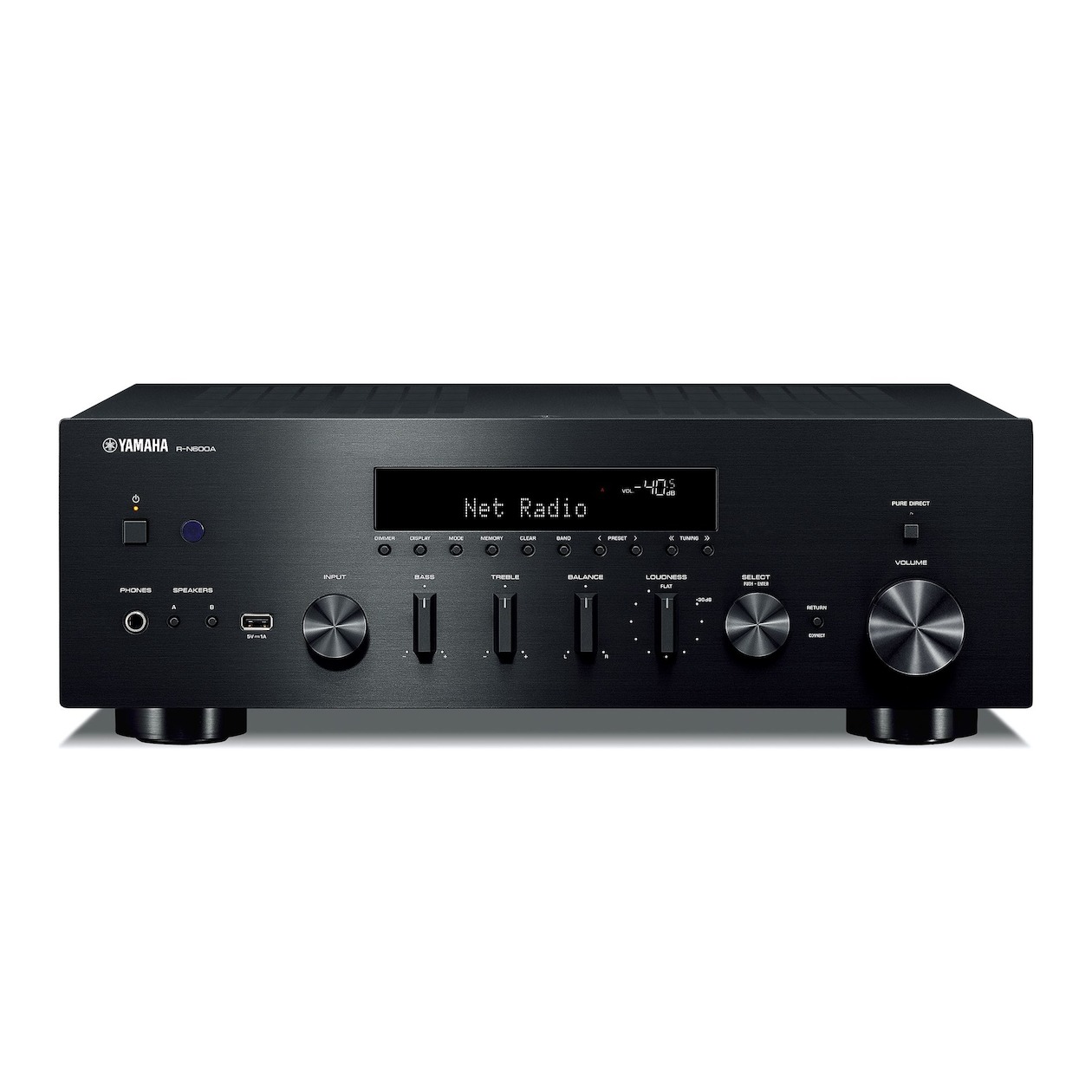 Yamaha R-N600A Receiver Zwart afbeelding