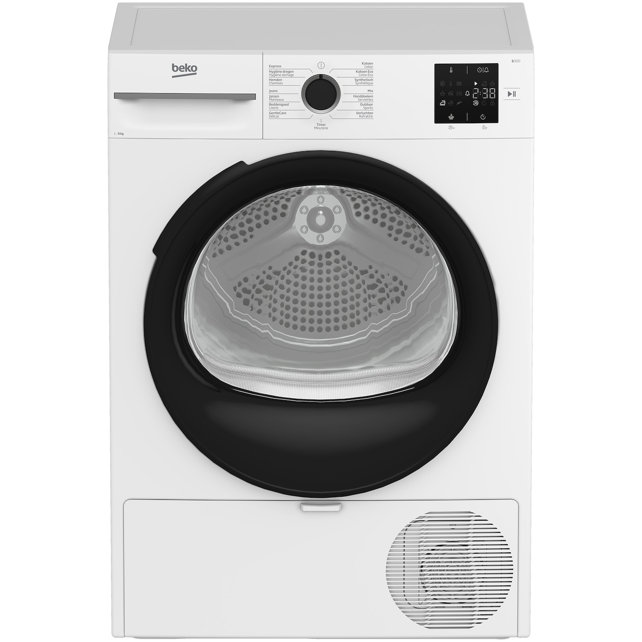 Beko BM3T3823W Warmtepompdroger Wit, foto 3