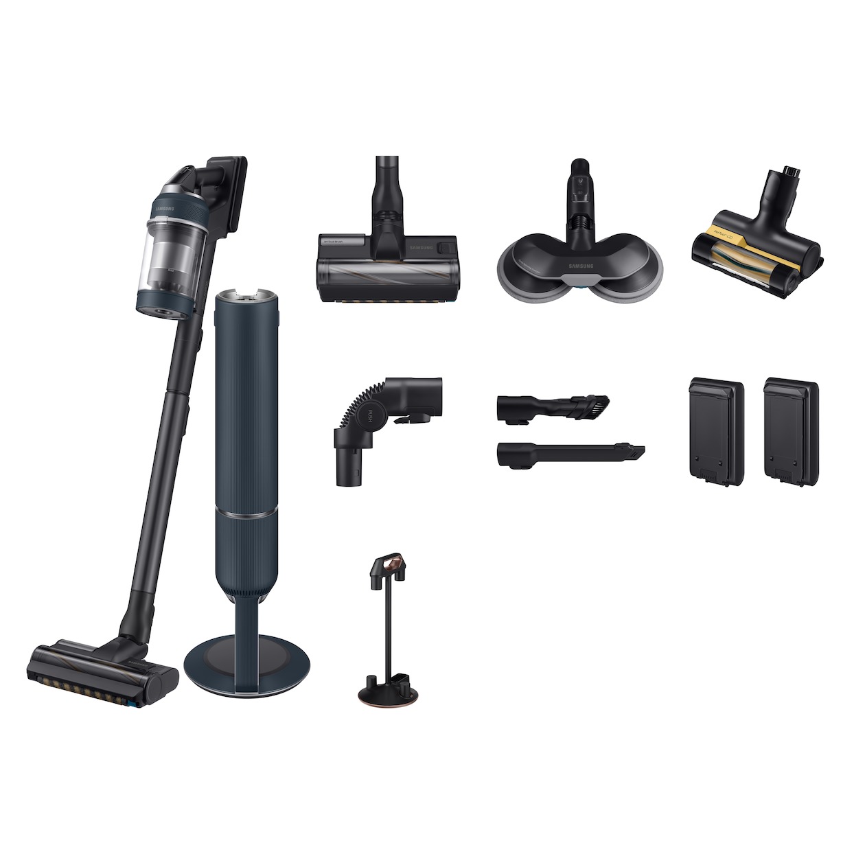 Samsung Bespoke Jet Plus VS20B95973B/WA Steelstofzuiger zonder zak Zwart afbeelding