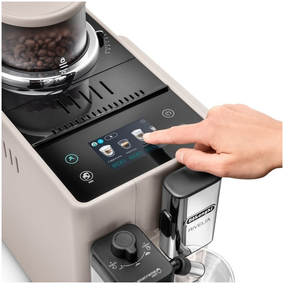 Delonghi De'Longhi Rivelia EXAM440.55.BG Volautomaat Beige, foto 3