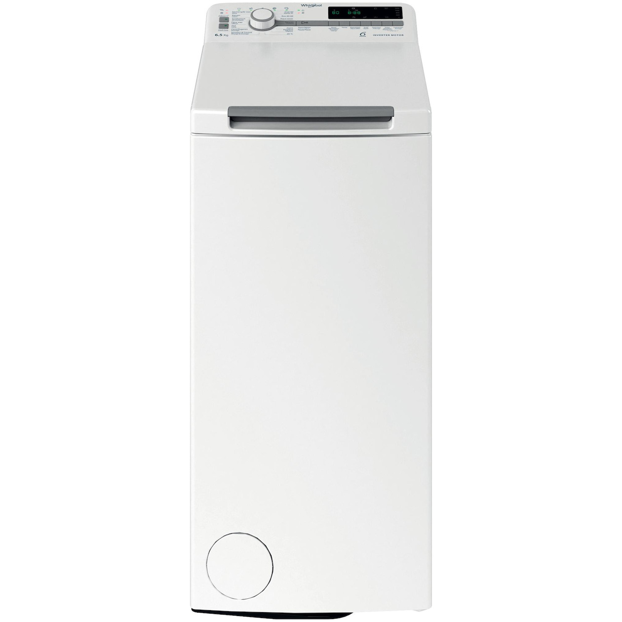 Whirlpool TDLR 65251B BE Wasmachine bovenlader Wit afbeelding