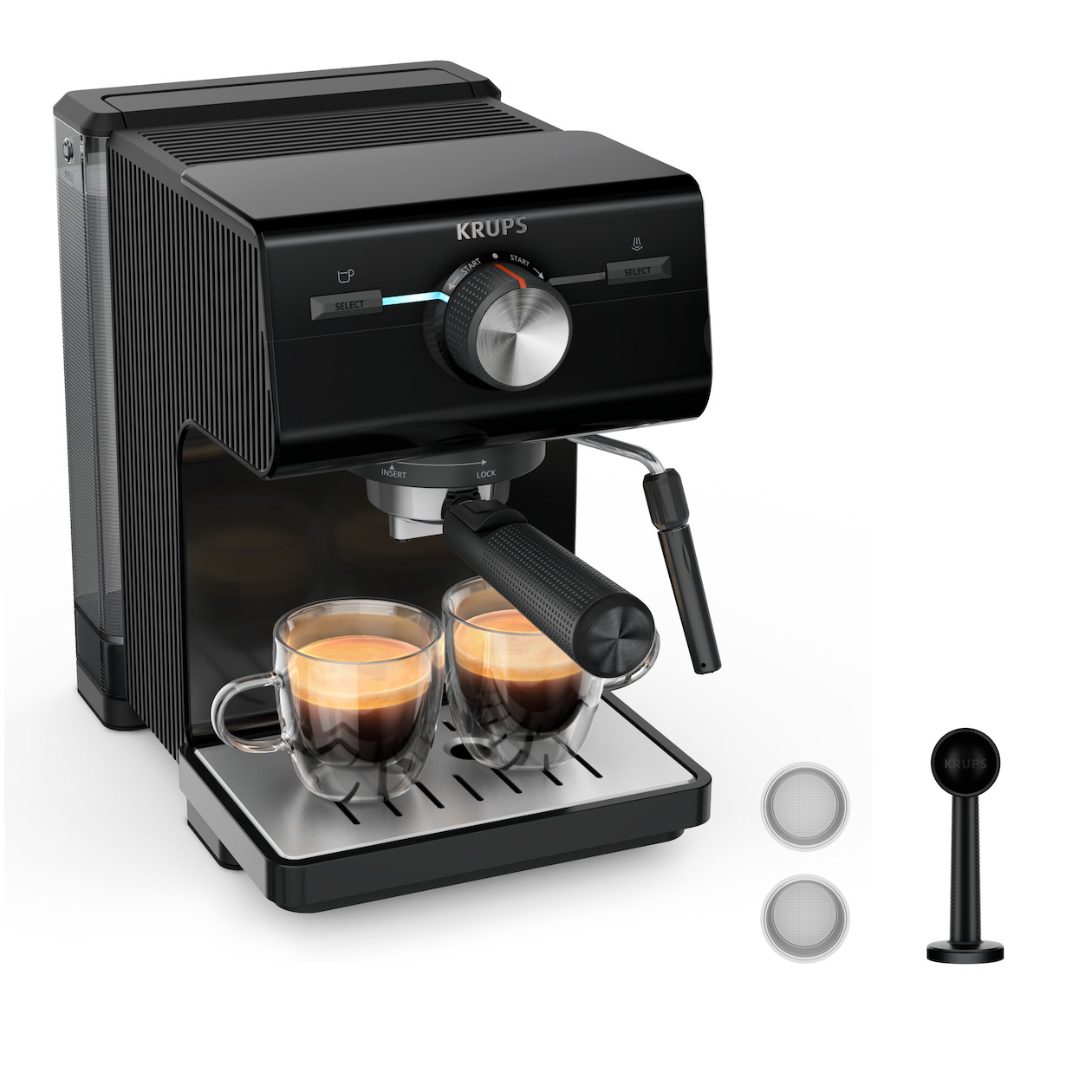 Krups XP3818 Espresso apparaat Zwart afbeelding