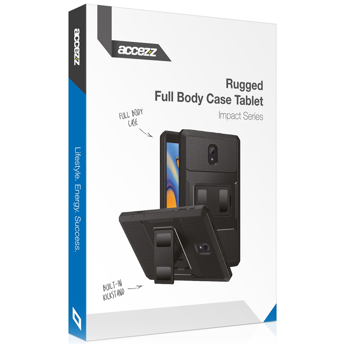 Accezz Rugged Back Case Samsung Galaxy Tab A9 Plus Tablethoesje Zwart afbeelding