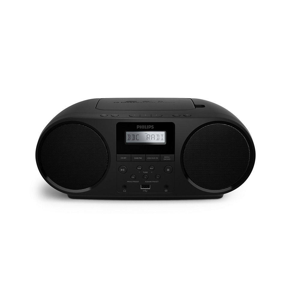 Philips TAZ6000/00 DAB radio Zwart afbeelding