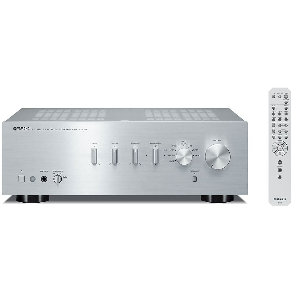 Yamaha AS-301 Versterker Zilver, foto 3