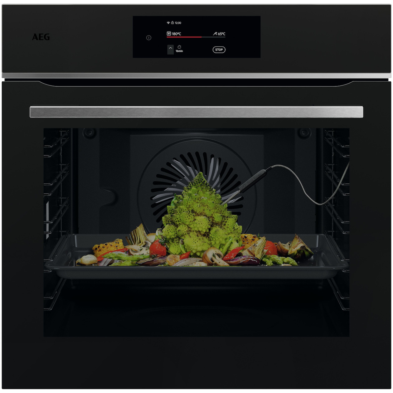 AEG TE8PB73ZAT Inbouw oven Zwart afbeelding