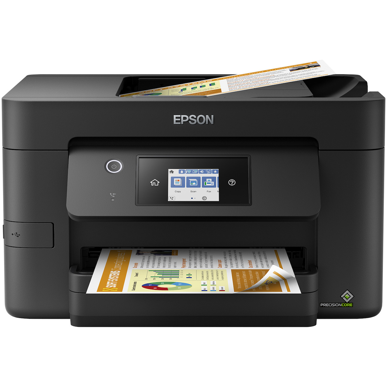 Epson WorkForce Pro WF-3820DWF All-in-one inkjet printer Zwart afbeelding