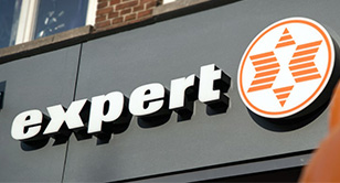 Voorgevel van een Expert-winkel