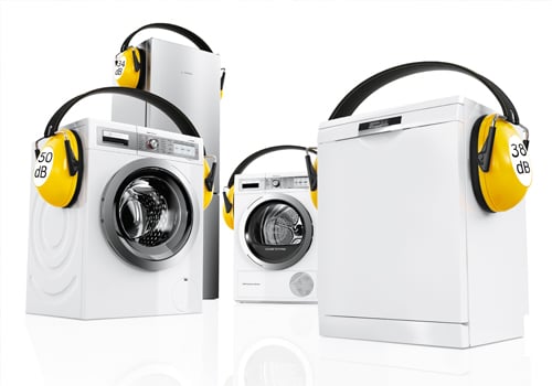 Wat is het geluidsniveau in dB van een wasmachine?