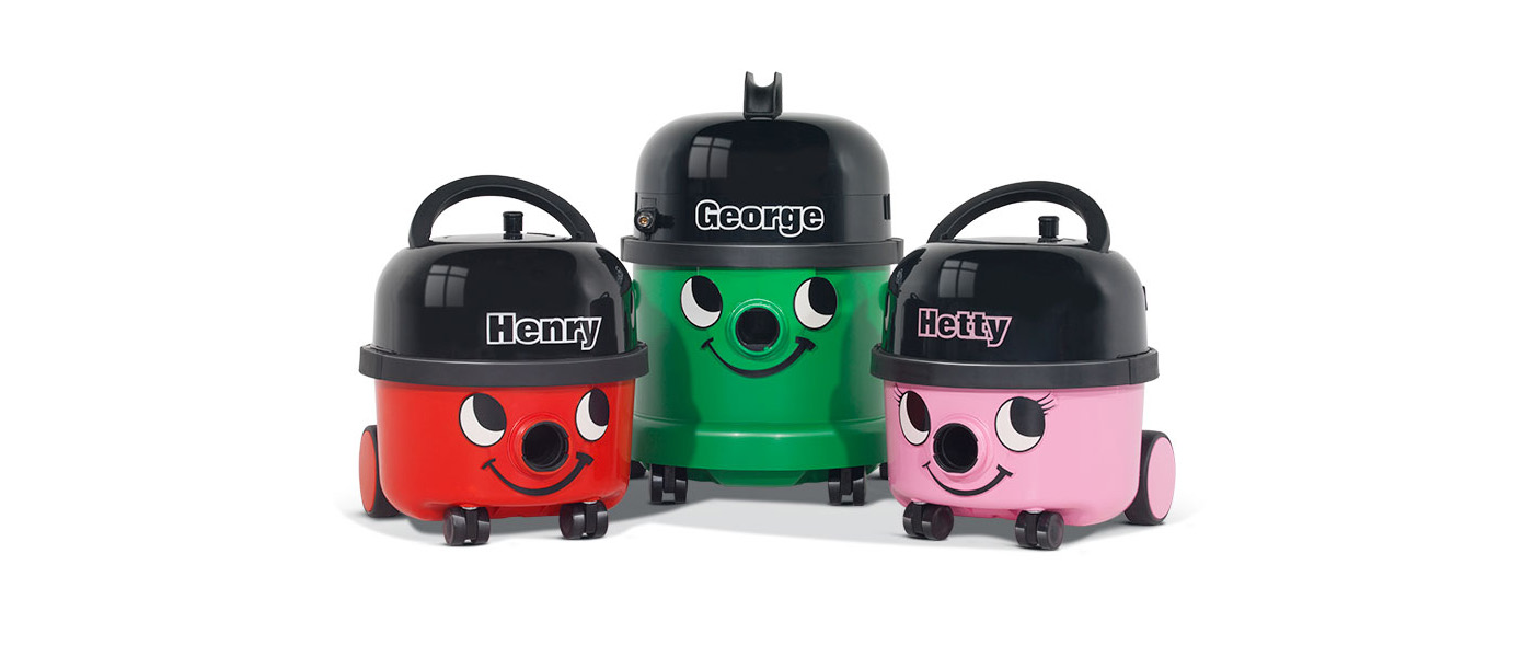 Numatic Henry, George en Hetty