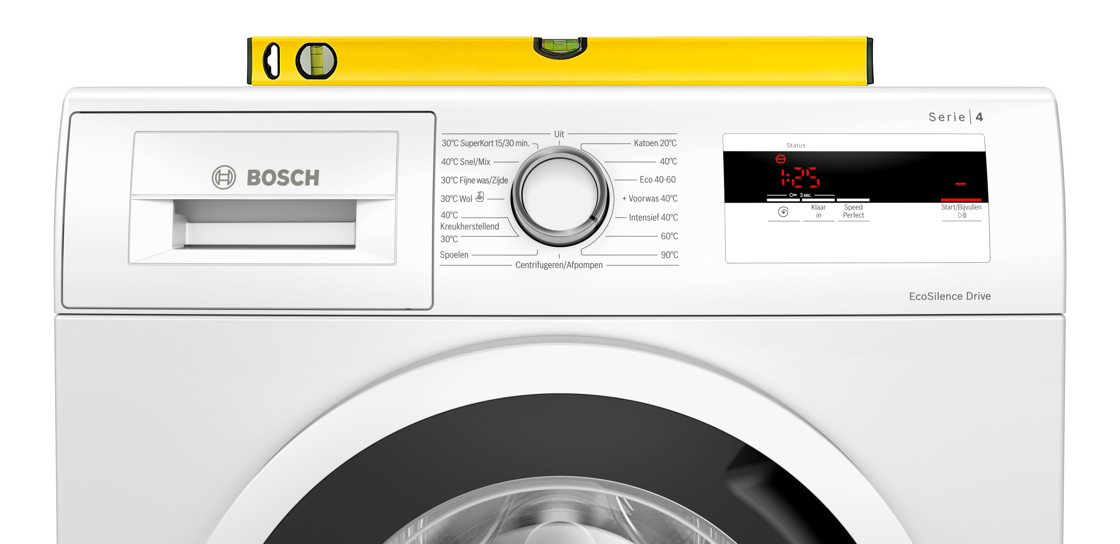 Wasmachine installeren
