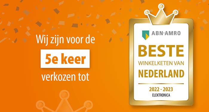 Wij zijn voor de 5e keer verkozen tot Beste Winkelketen van Nederland