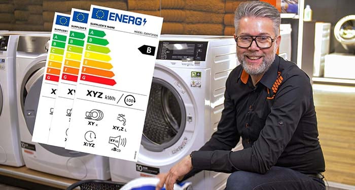 Wasmachines met energielabels