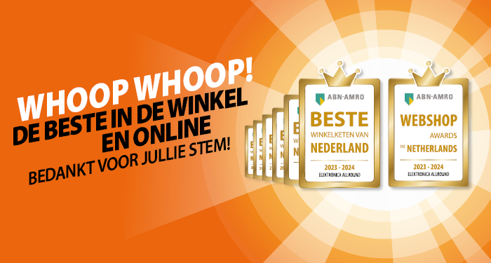 Wij zijn voor de 6e keer verkozen tot Beste Winkelketen en 1e keer Beste Webwinkel van Nederland