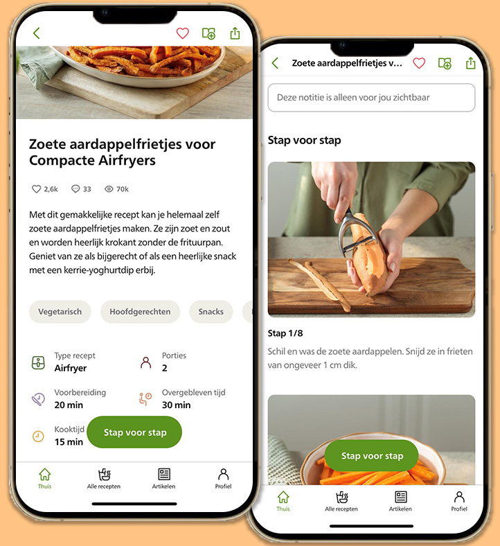 Recept NutriU app