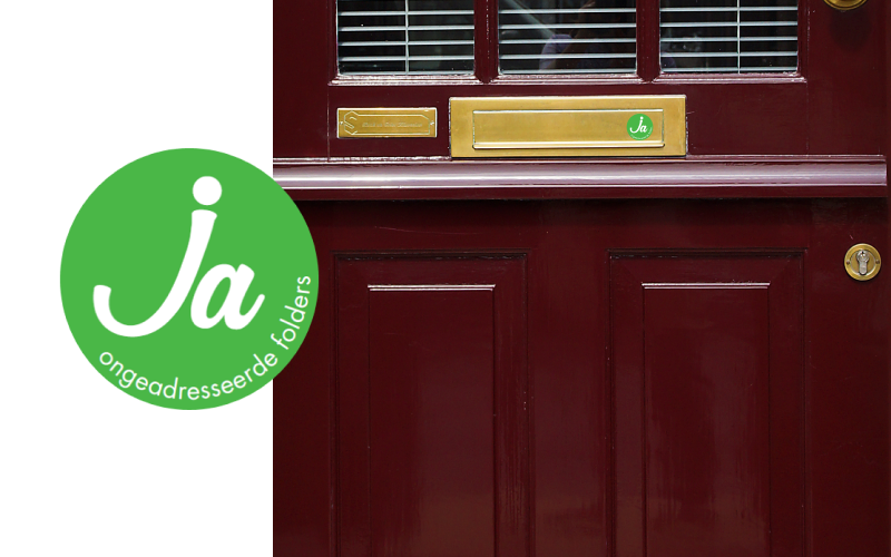 Vraag een ja- sticker aan bij jouw gemeente Vraag een ja-sticker aan bij jouw gemeente