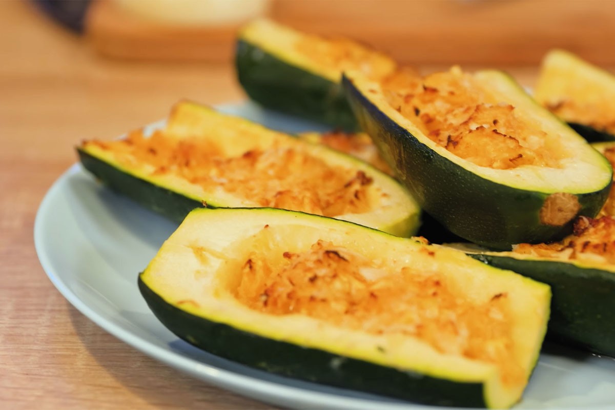 Gevulde courgette in de airfryer