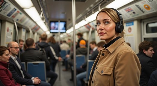 Noise canceling koptelefoon