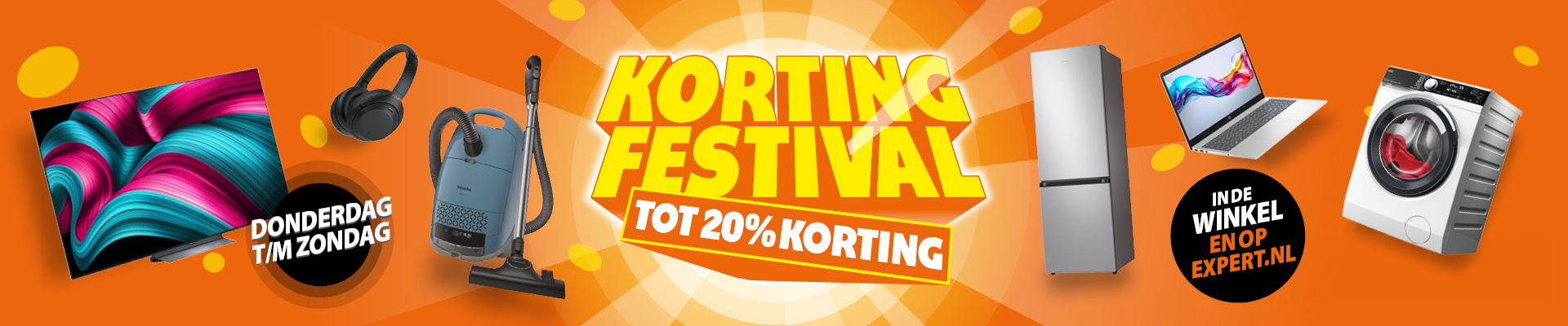 Korting Festival – tot 20% korting