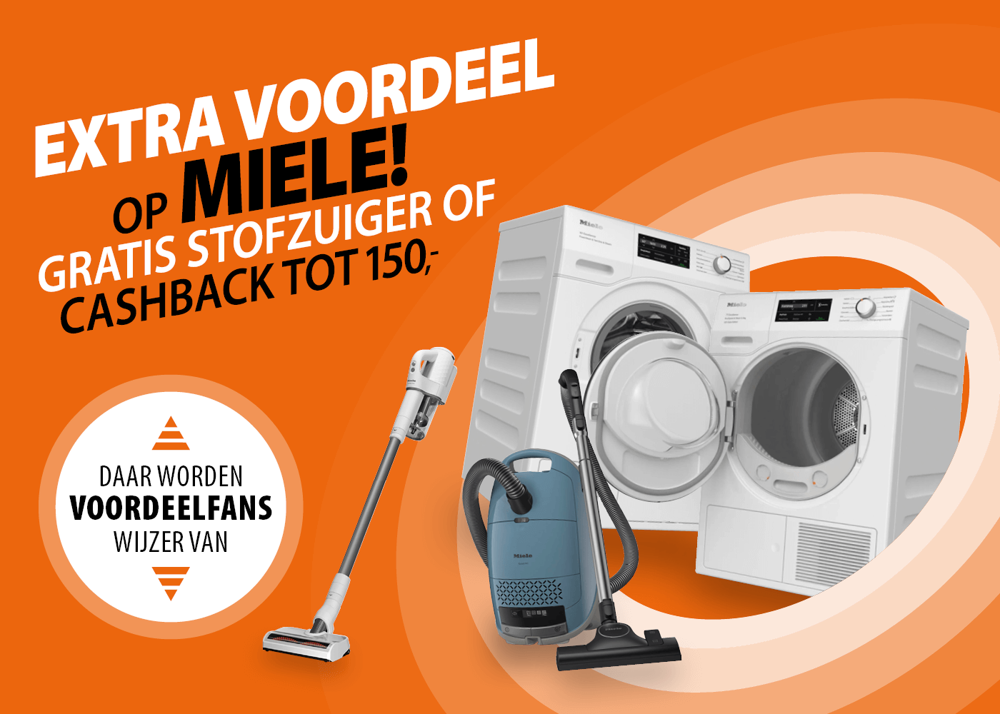 miele actie - ring producten met hoge kortingen!