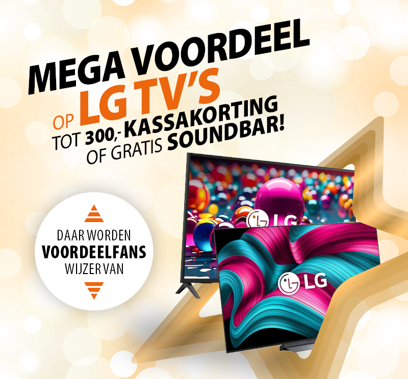 Mega voordeel op LG tv's bij Expert