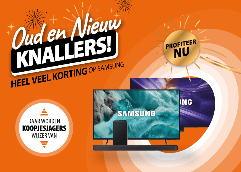 Samsung oud en nieuw knallers bij Expert