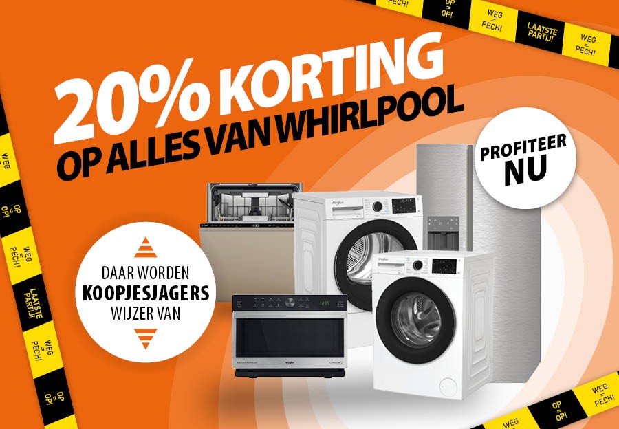 whirlpool actie bij Expert