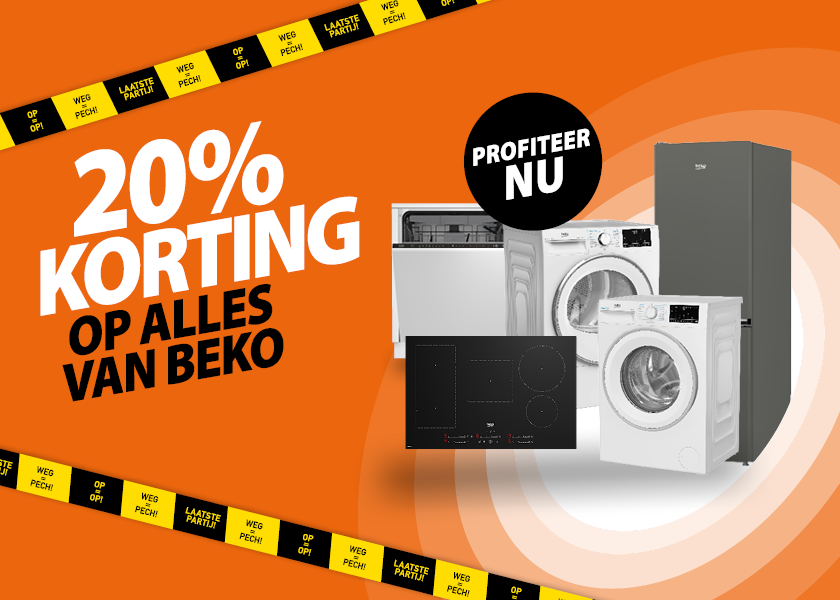 20% korting op Beko
