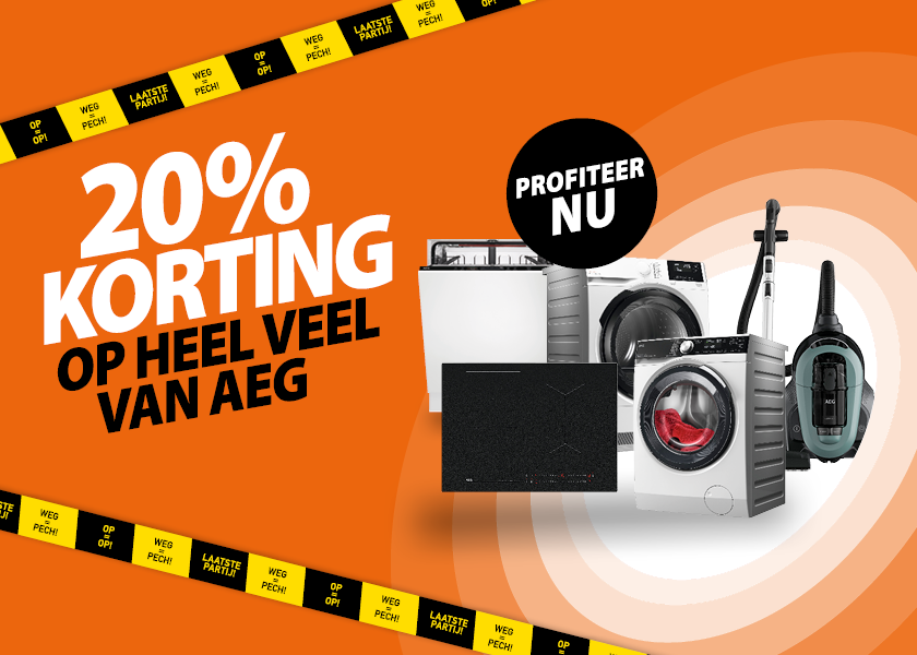 20% korting op AEG