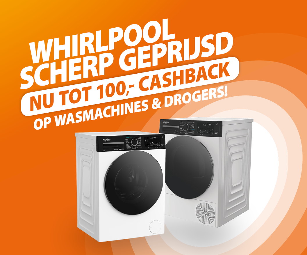Cashback actie op Whirlpool